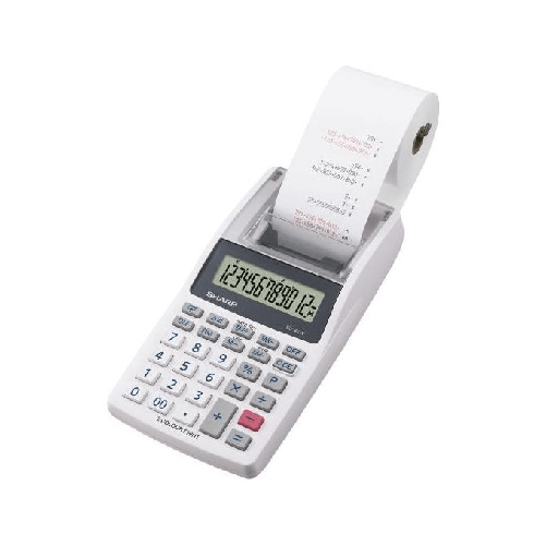 Sharp EL-1611V calcolatrice Desktop Calcolatrice finanziaria Grigio, Bianco