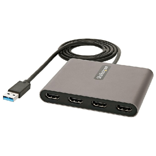 StarTech.com Adattatore USB-A a HDMI 1080p 60 Hz a 4 porte - Convertitore USB tipo A a HDMI