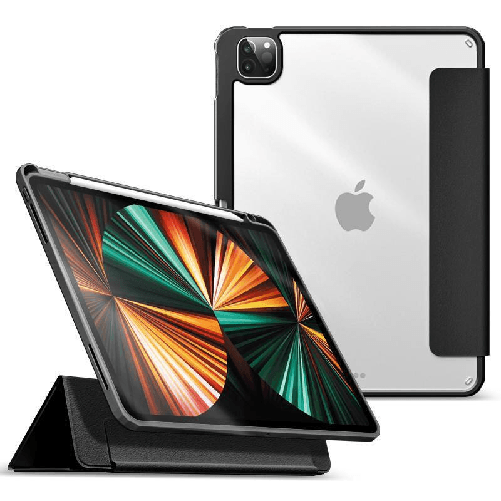ESTUFF BOSTON 279 cm 11 Custodia a libro Nero (BOSTON Detachable Mirror - Pencil Case iPad Pro 11 - 2022/2021. Black fro eSTUFF ES68202201-BULK custod