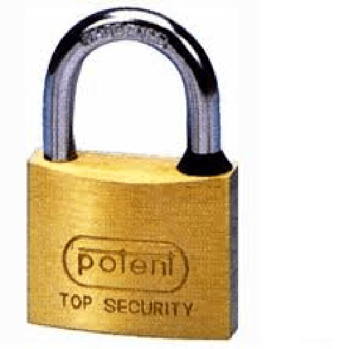 Lucchetto corpo ottone arco cromato mm 20 per porte e sportelli con 2 chiavi