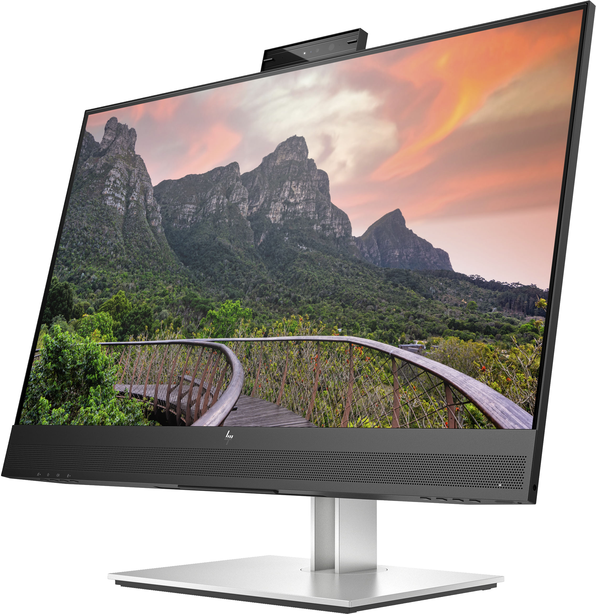 Hp Monitor 27 Led Ips 16:9 Fhd 5Ms 300 Cdm E27M G4 Pivot Webcam Usb-C Hub 2Xdp/Hdmi Multimedia HP E-Series E27m G4 QHD USB-C Conferencing Monitor