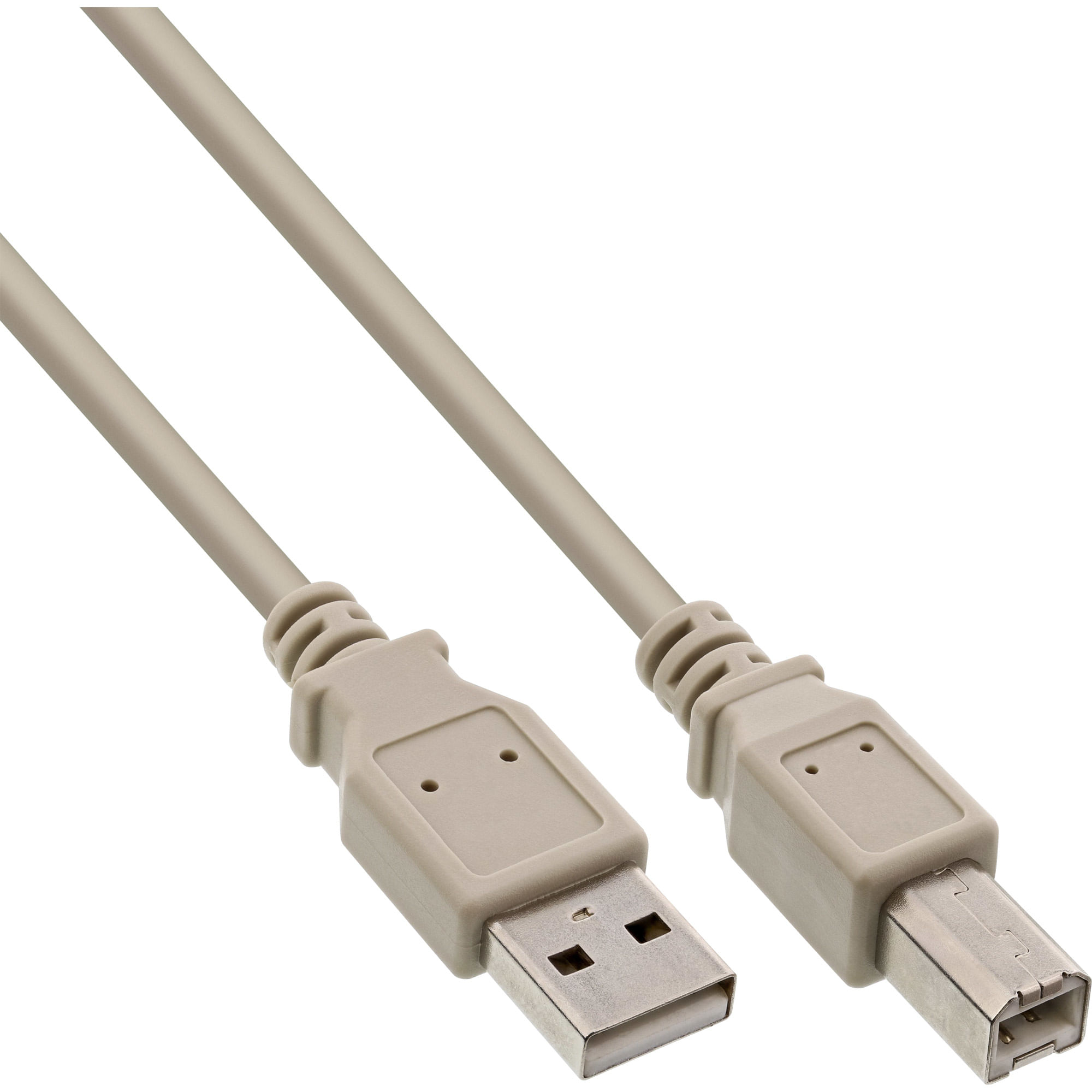 InLine Cavo USB 2.0 A maschio / B maschio, beige, 7,0m