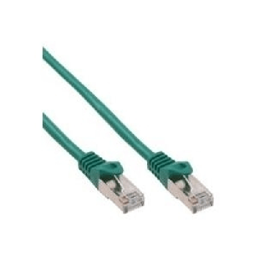 InLine Cavo patch Lan, SF/UTP, Cat.5e, verde, 0,5m
