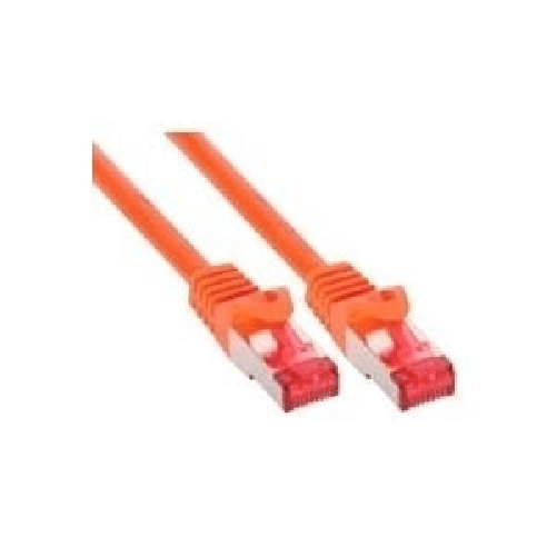 InLine Cavo patch Lan, S/FTP (PiMf), Cat.6, 250 MHz, PVC, CU, arancione, 2m