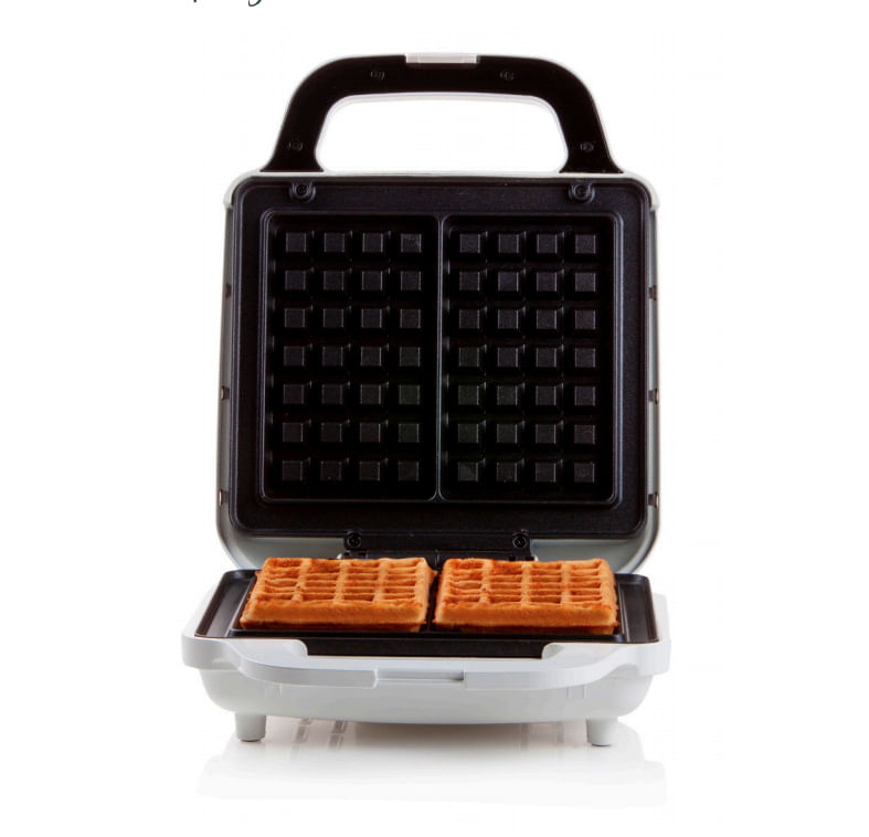 Domo DO9222W piastra per waffle 2 waffle 900 W Nero, Bianco