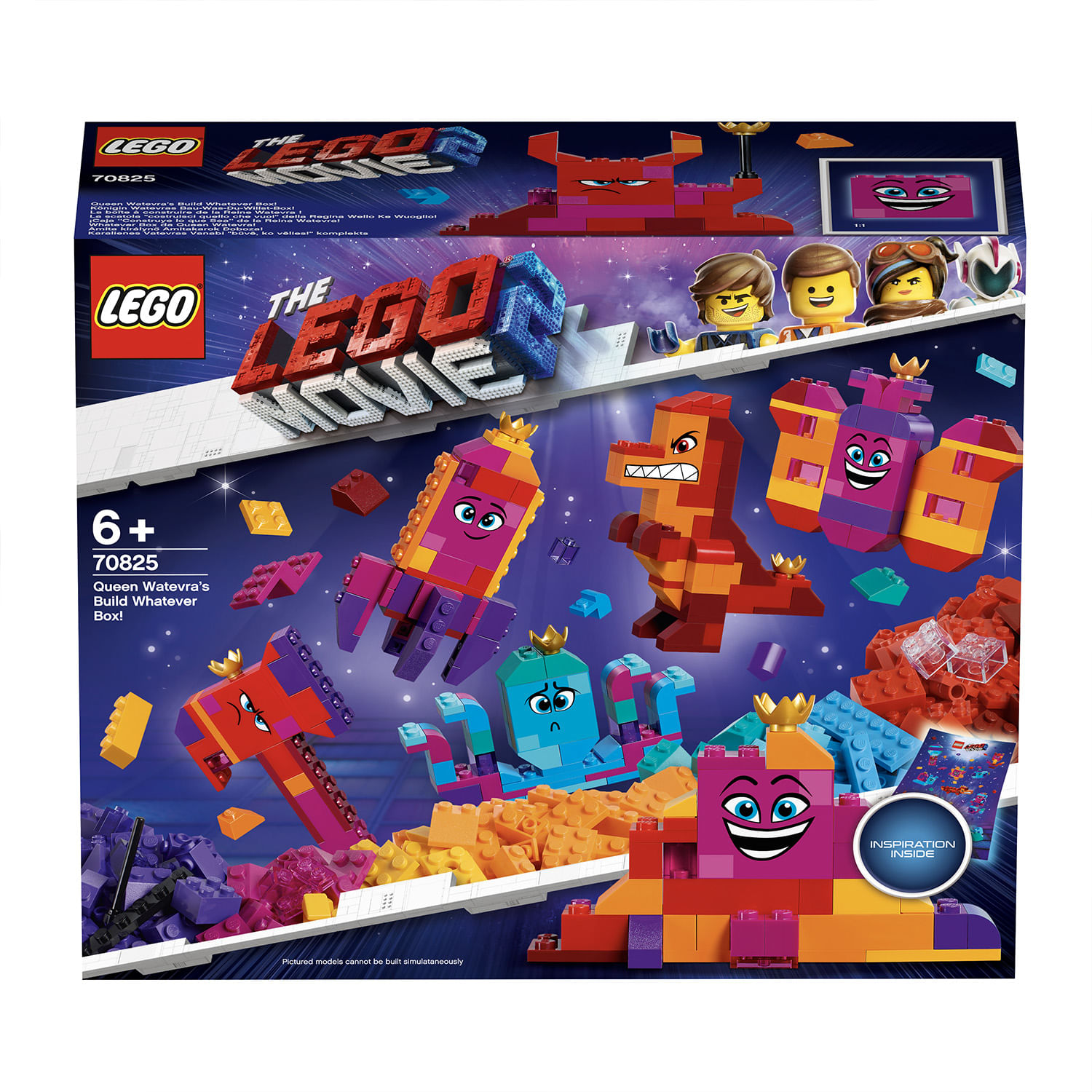 Lego La scatola "costruisci quello che vuoi" della Regina Wello Ke Wuoglio! - The Lego Movie 2 70825 Lego La scatola "costruisci quello che vuoi" del