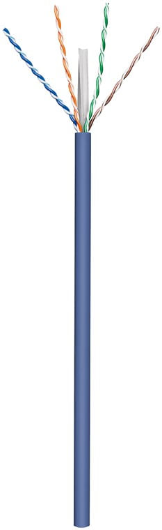 Goobay CAT 6a Ikke afskrmet parsnoet (UTP) Cavo sfuso da 100 m Blu Goobay 96096 cavo di rete Blu 100 m Cat6a U/UTP (UTP)