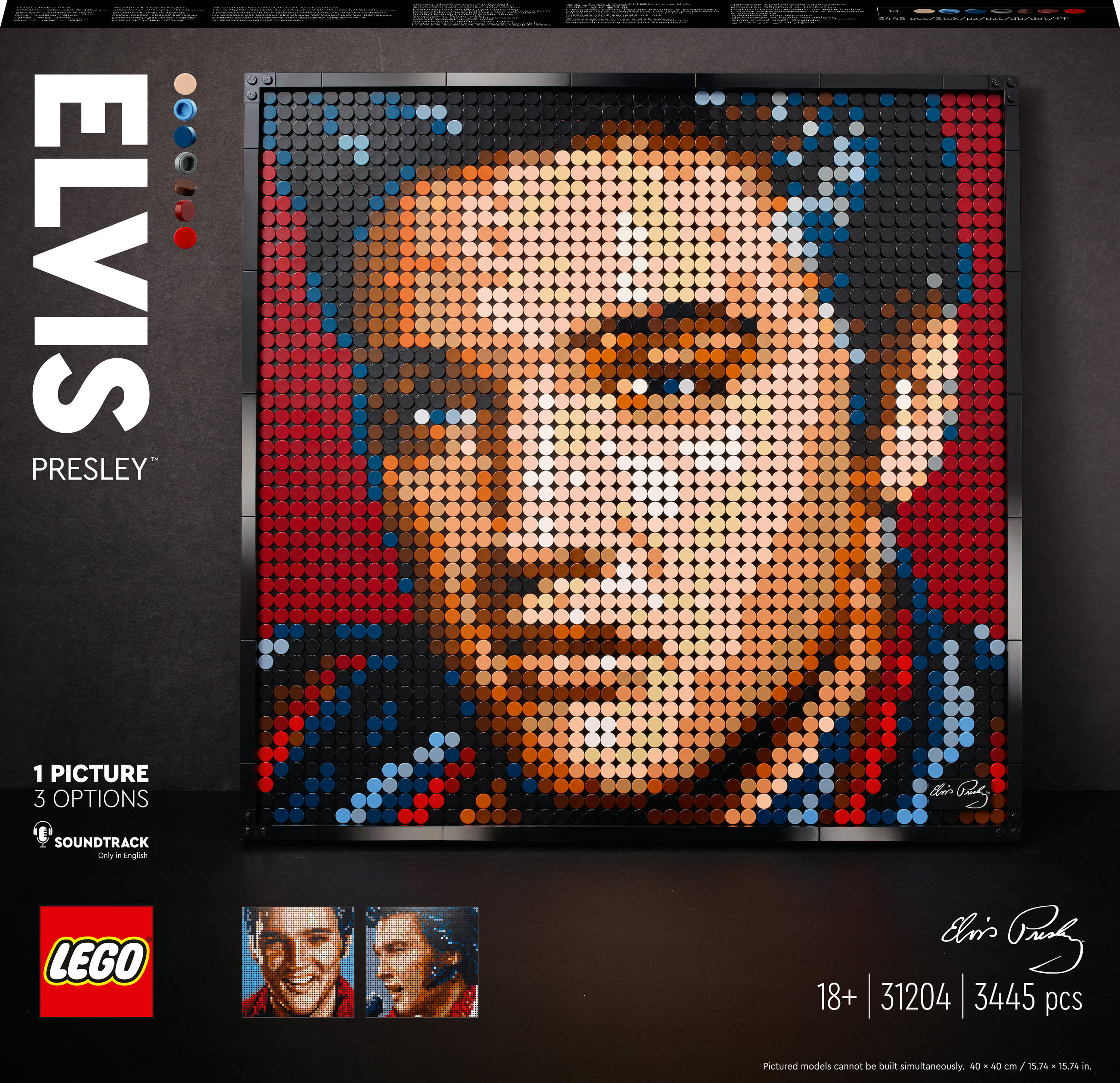 Lego Elvis Presley, il Re del Rock and Roll - Lego Art 31204 LEGO ART Elvis Presley, il Re del Rock and Roll