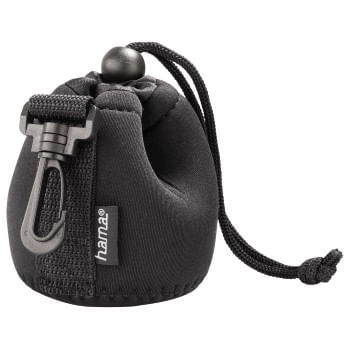Hama 00126693 camera lens case/cover Nero Neoprene (Hama Small Neoprene Lens Pouch 50 x 65 mm Snap Hook Belt Loop) Hama 00126693 custodia e copertura