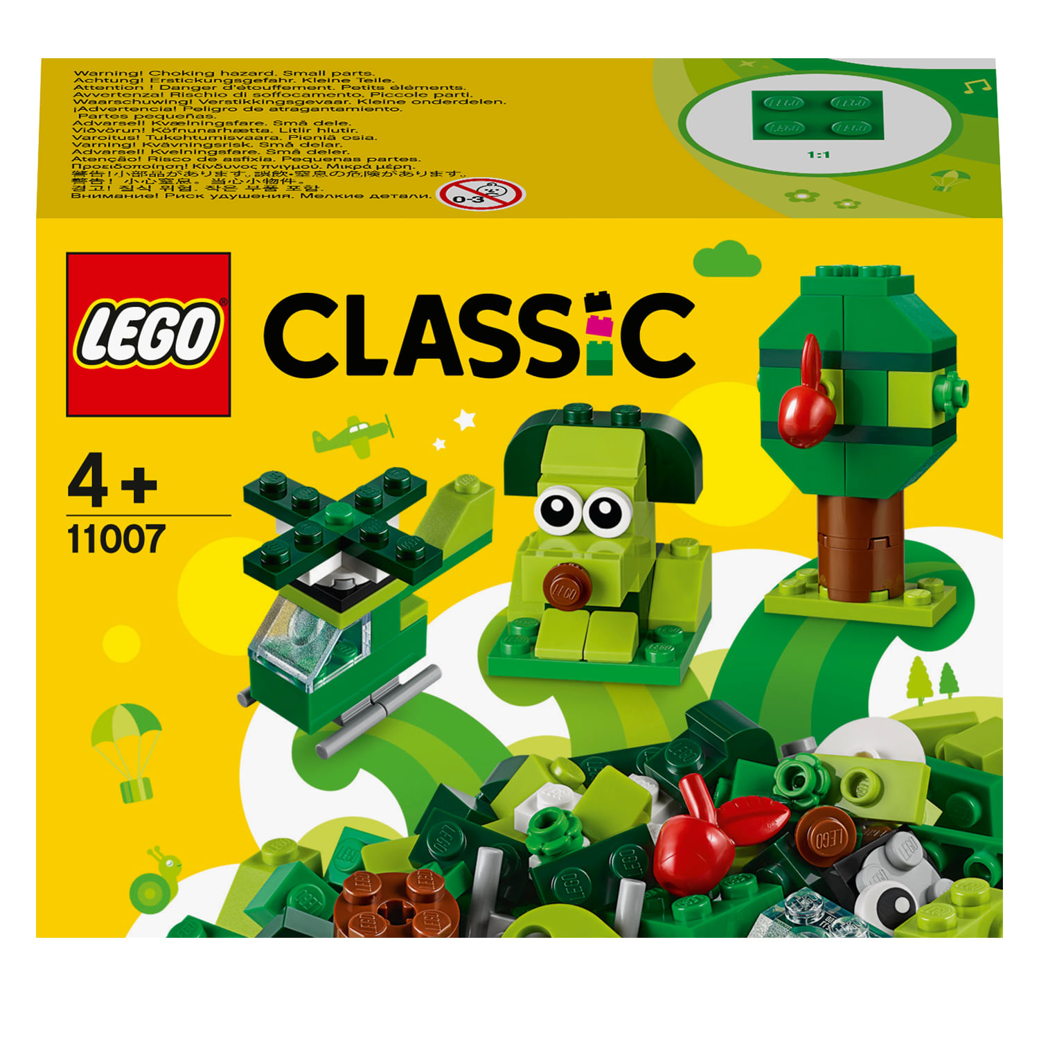 Lego Mattoncini verdi creativi - Lego Classic 11007 LEGO Classic Mattoncini verdi creativi