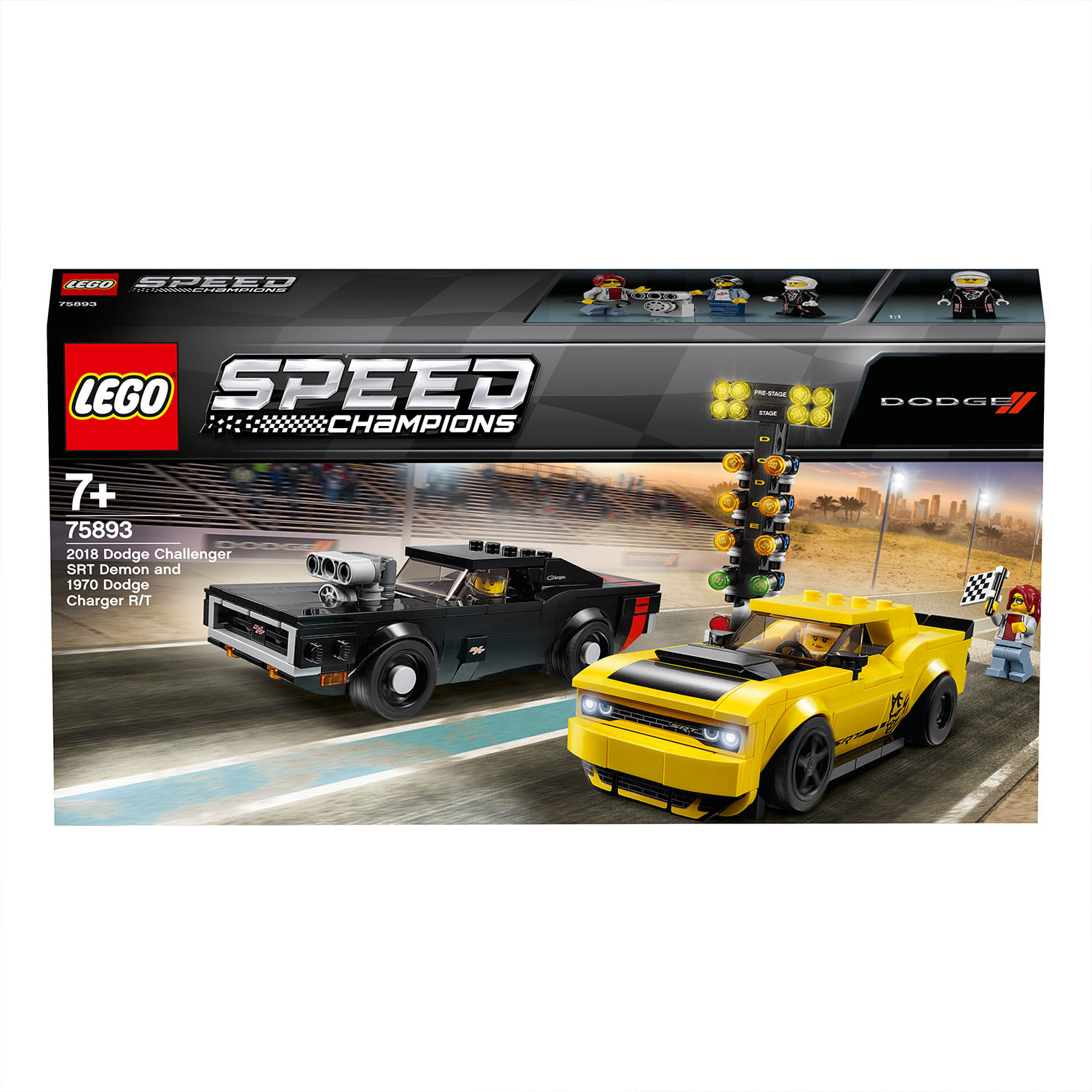 Lego 2018 Dodge Challenger SRT Demon e 1970 Dodge Charger R/T - Lego Speed Champions 75893 LEGO Speed Champions 2018 Dodge Challenger SRT Demon e 1970