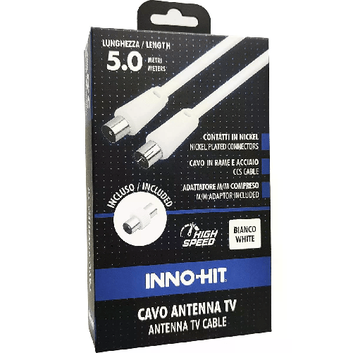 Inno-Hit Cavo Antenna M-F 5mt Bianco