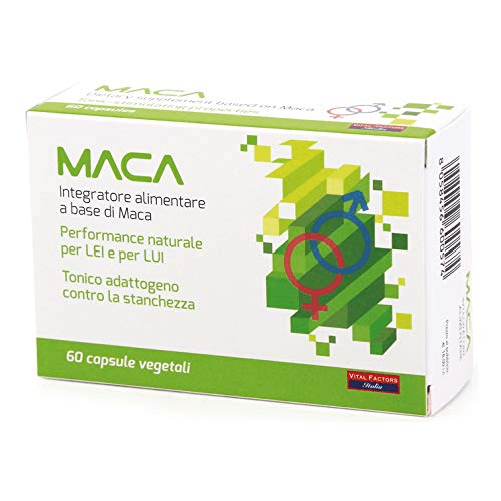 maca - incrementa le riserve energetiche, la resistenza e la forza fisica, promuovendo uno stato