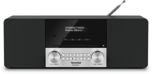 TechniSat DigitRadio 3 - Audiosystem - 2 x 10 Watt - Schwarz, Silber TechniSat Digital Radio 3 Personale Digitale Nero, Argento