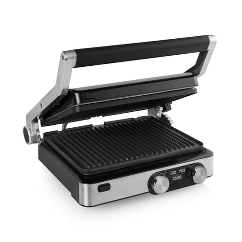 Princess Griglia Elettrica Digitale Master Pro, 2000 watt, Griglia a contatto da tavolo, 2 termostati regolabili Princess 117310 Grill Digitale Master