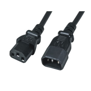 M-Cab 7200471 cavo di alimentazione Nero 3 m Accoppiatore C14 Accoppiatore C13 (3M POWER CORD C13-C14 - BK - EXTENSION F M-Cab 7200471 cavo di aliment