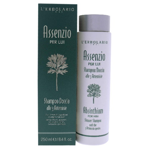 L'erbolario Absinthium doccia shampoo per lui con tre artemisia specie