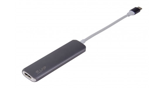 LMP adattatore USB-C verso HDMI USB3 e USB-C - colore space gray LMP USB-C Combo adattatore grafico USB Nero
