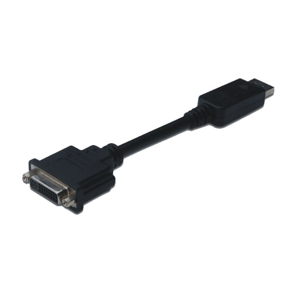 M-Cab 7003508 cavo e adattatore video 015 m DisplayPort DVI-I Nero (DP TO DVI CABLE 0.15M BLACK - M/F FULL HD ADAPTER DV M-Cab 7003508 cavo e adattato
