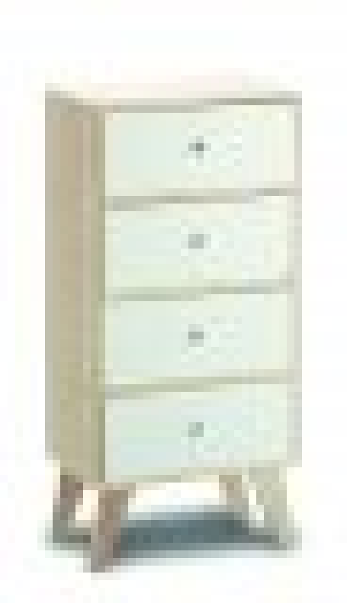 Mobiletto soggiorno, ufficio, 4 cassetti in legno paulownia 40x25x66,5H Slome