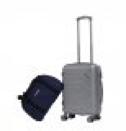 Valigia Trolley rigida, ABS 40x20x55cm, silver, ruote, maniglie, borsoncino Ravizzoni Naluna