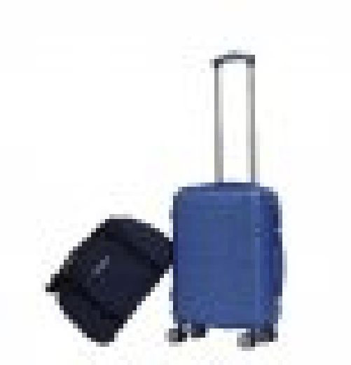 Valigia Trolley rigida, ABS 40x20x55cm, blu, ruote, maniglie, borsoncino Ravizzoni Naluna