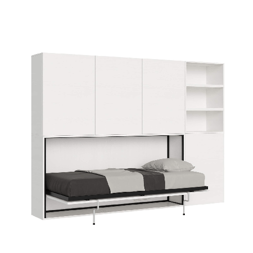 Letto singolo a scomparsa orizzontale con mobile - KANDO
