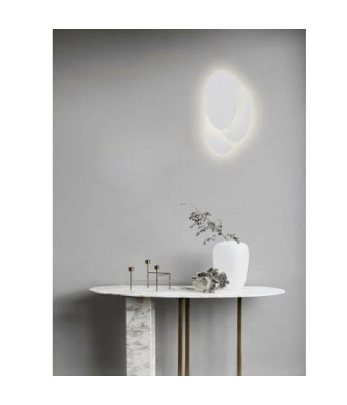 Applique A Led 3 Ovale Lumetto Comodino Abat Jour 12w Luce 6500k 3000k 4000k E33 - -Bianco Caldo - Applique A Led 3 Ovale Lumetto Comodino Abat Jour 1