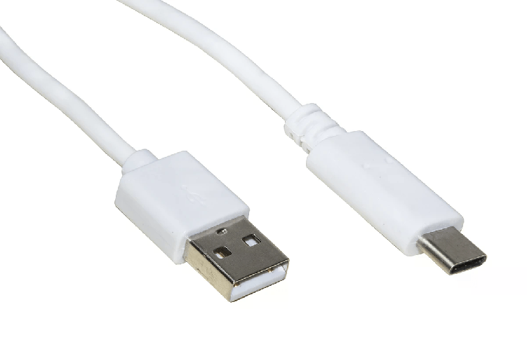 Link cavo usb 2.0 ''a'' maschio tipo c mt 1,80 colore bianco