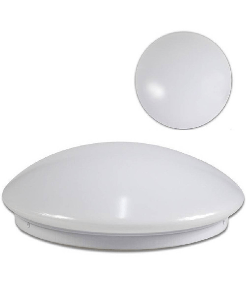 Trade Shop Traesio-plafoniera Da Soffitto Bianca 12 Watt 24 Led Small Luce 3000k 4000k 6500k C-01-s - -bianco Naturale - Trade Shop Traesio-plafo