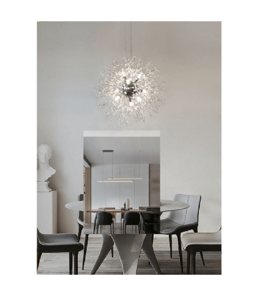 Lampadario Moderno Plafoniera Fuochi D'artificio Lampada A Sospensione G9 Lp-32 - Oro Lampadario Moderno Plafoniera Fuochi D'artificio Lampada A Sospe