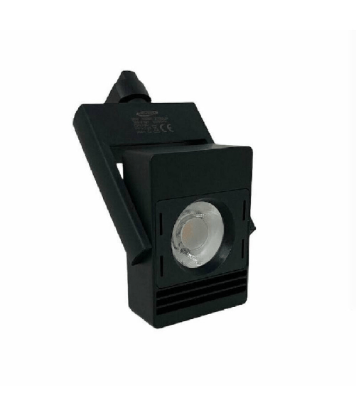 Trade Shop Traesio-faro Proiettore Led Cob X Binario 30w Luce 6500k 3000k 4000k Orientabile F30w-5h - Colore Bianco Freddo