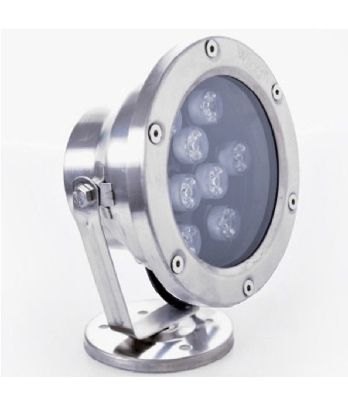 Trade Shop Traesio-faretto Spot Light Per Esterno Da Giardino 9 Watt Luce Calda Fredda Verde Rgb - -verde - Colore Bianco Caldo