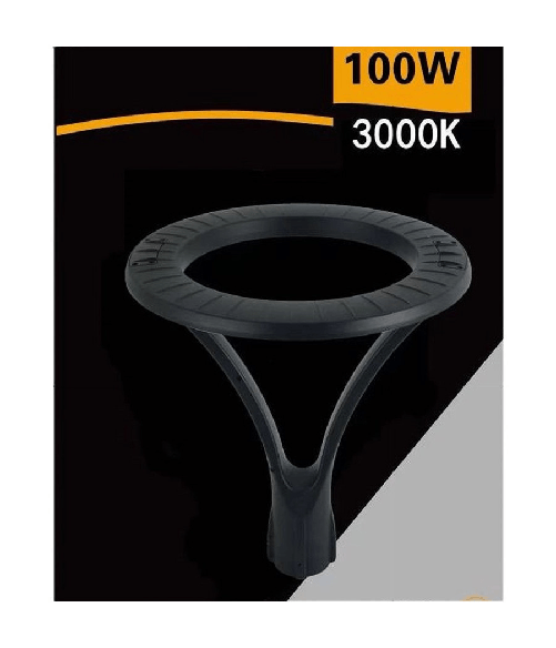 Trade Shop Traesio-lampione Moderno Led 100w Cerchio Fungo Ip65 Luce Esterni Giardino Cortile Gd-100w - Colore Bianco Caldo