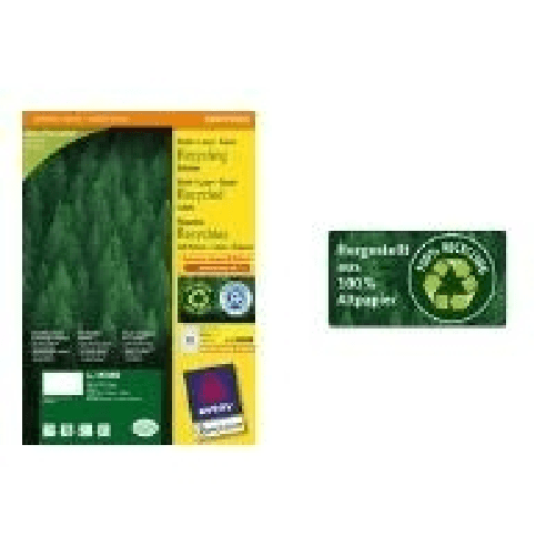 Avery QuickPEEL Recycled Labels LR3655 - A5 (148 x 210 mm) 200 Etikett(en) (100 Bogen x 2