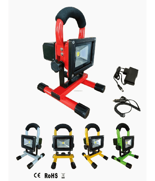 Faro Ricaricabile Faretto Impermeabile Led Luce Bianca Emergenza Portatile - 20 Watt Faro Ricaricabile Faretto Impermeabile Led Luce Bianca Emergenza