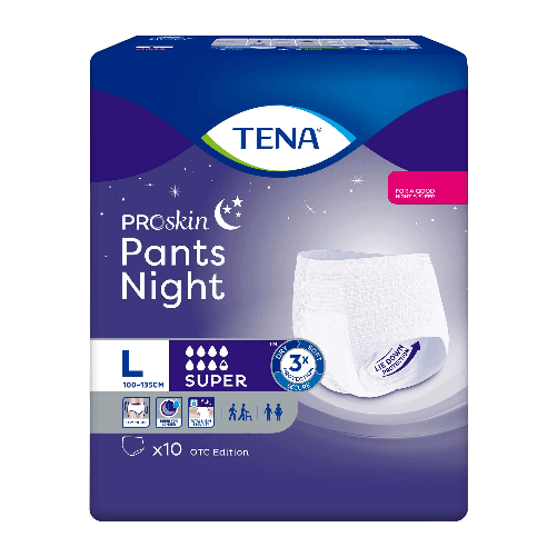 TENA PANTS NIGHT SUPER TG. L DA 10 PZ