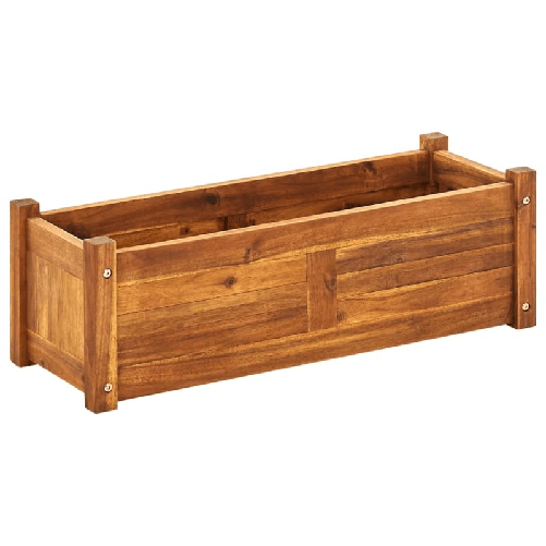 VidaXL Letto Rialzato da Giardino in Legno di Acacia 76x27,6x25 cm