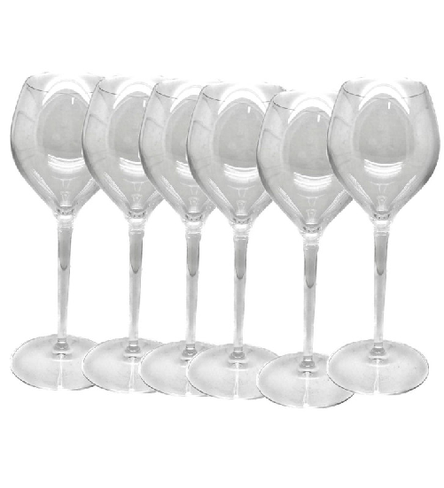 Luigi bormioli ametista, set 6 calice acqua - vino rosso cl 34 in fine vetro cristallino