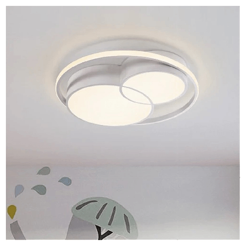 Trade Shop Traesio-plafoniera Led 36 W Cerchio Bianco Moderno Da Soffitto Tonda Luce Naturale 71431 -