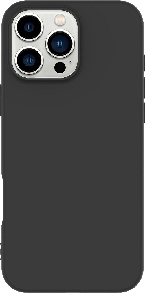 ESTUFF Cover for INFINITE VIENNA iPhone 16 Pro - Max Black Cover. Material - 100% recycled TPU