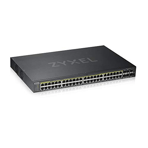 Zyxel GS1920-48HPv2 Switch Intelligente 48 x 10-100 Zyxel GS1920-48HPV2 Gestito Gigabit Ethernet (10/100/1000) Supporto Power over Ethernet (PoE) Nero
