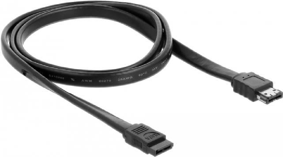 Delock - Cavo da SATA a eSATA - Serial ATA 150/300/600 - SATA direttamente a eSATA - 10 m - Nero (85810) DeLOCK Cavo SATA 3 Gb/s femmina > eSA