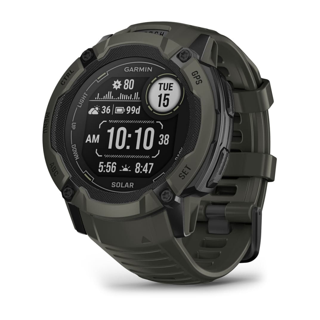 Garmin Untersttztes Hostgerte Garmin Instinct 2X Solar 2,79 cm (1.1") MIP 50 mm Digitale 176 x 176 Pixel Touch screen Verde GPS (satellitare)