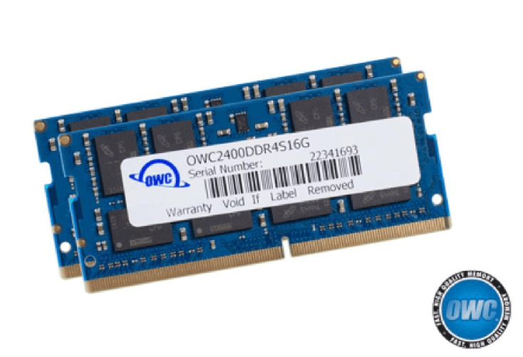 OWC Kit RAM 32GB (2x16GB) PC4-19200/2400MHZ DDR4 SO-DIMM - per iMac Retina 5K display 27" Mid 2017 / iMac Retina 4K disp OWC OWC2400DDR4S32P memoria 3