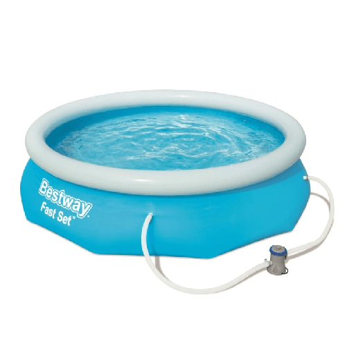 Bestway Fast Set Piscina Autoportante Rotonda mis. 305xh76 cm - colore azzurro - con pompa a filtro Bestway Set Piscina Fast Set 305x76 cm 57270
