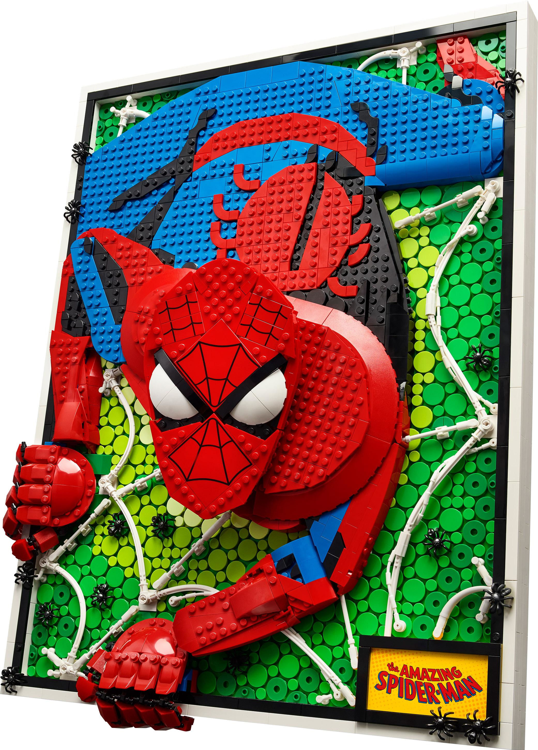 LEGO ART 31209 The Amazing Spider-Man, Canvas 3D Costruibile LEGO The Amazing Spider-Man