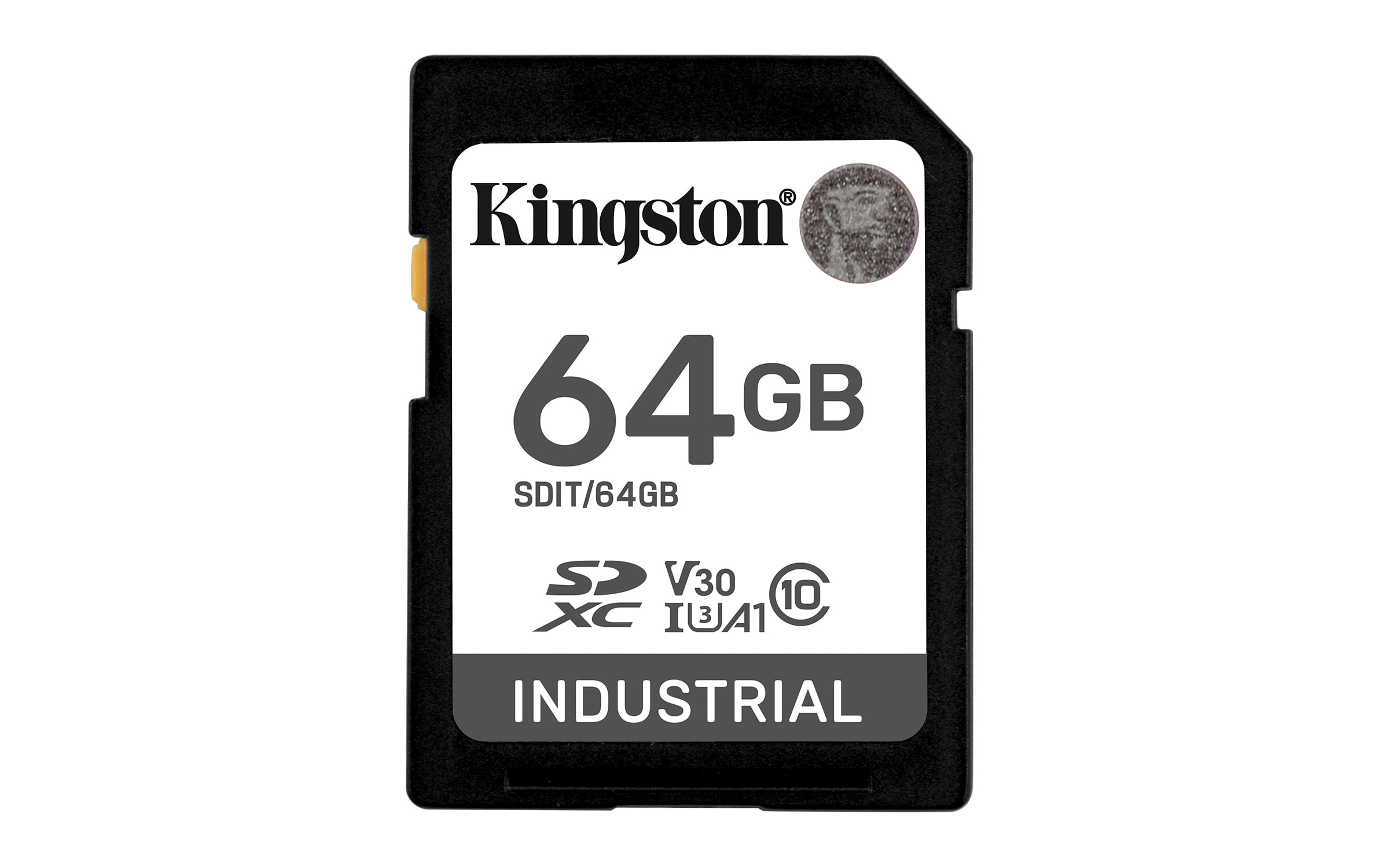 Kingston Technology 64G SDXC Industrial pSLC (64GB SDXC INDUSTRIAL C10 - -40C TO 85C UHS-I U3 V30 A1 PSLC) Kingston Technology 64G SDXC Industrial pSL