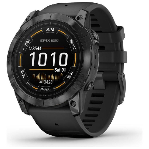 Garmin epix Pro (Gen 2) 3,56 cm (1.4") AMOLED 51 mm Digitale 454 x 454 Pixel Touch screen Grigio Wi-Fi GPS (satellitare)