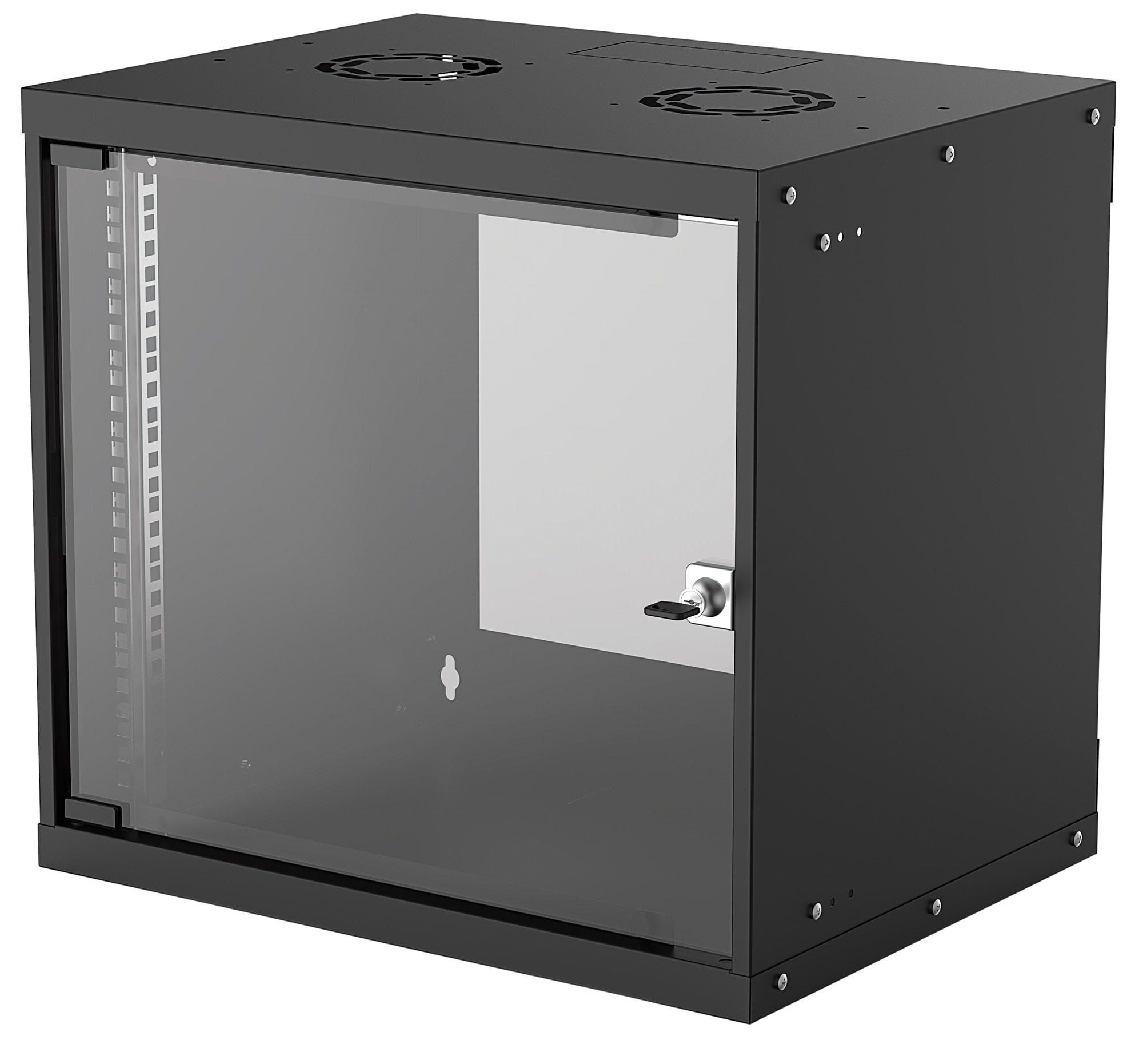 Intellinet 714174 rack 9U Da parete Nero (Network Cabinet Wall Mount Basic 9U Usable Depth 340mm/Width 485mm Black Flatp Intellinet 714174 rack 9U Da
